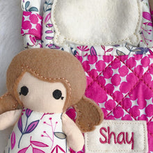 Load image into Gallery viewer, 'Carry Me with You' - dolly and bed/bag set (Custom Order)
