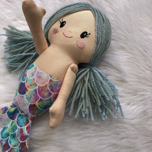 Load image into Gallery viewer, Mermaid Doll - yarn hair and moveable arms (custom order)
