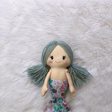 Load image into Gallery viewer, Mermaid Doll - yarn hair and moveable arms (custom order)
